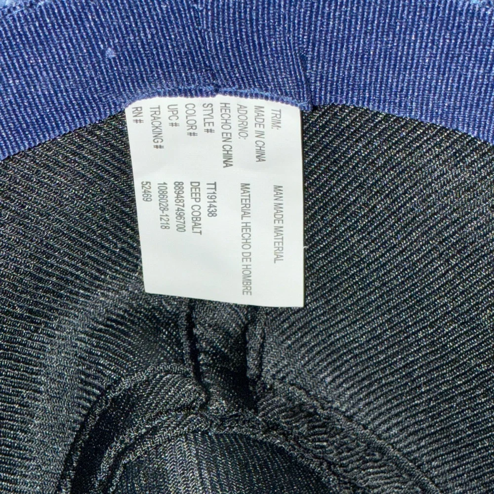 Blue Fedora Hat‎ with Brown Band EUC